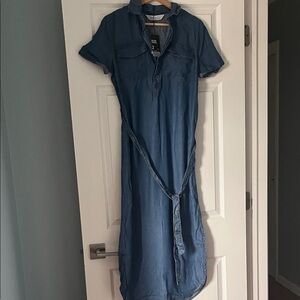 Denim Blue Shirt Dress
